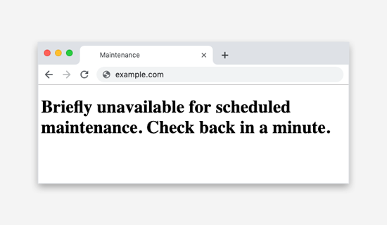 maintenance error wp Cara Perbaiki Briefly unavailable for scheduled maintenance. Check back in a minute di WordPress