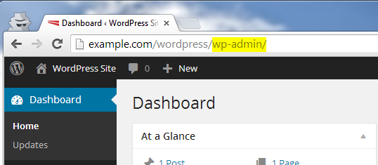 wp-admin access allowed after using secret url