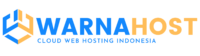 WarnaHost logo, cloud web hosting